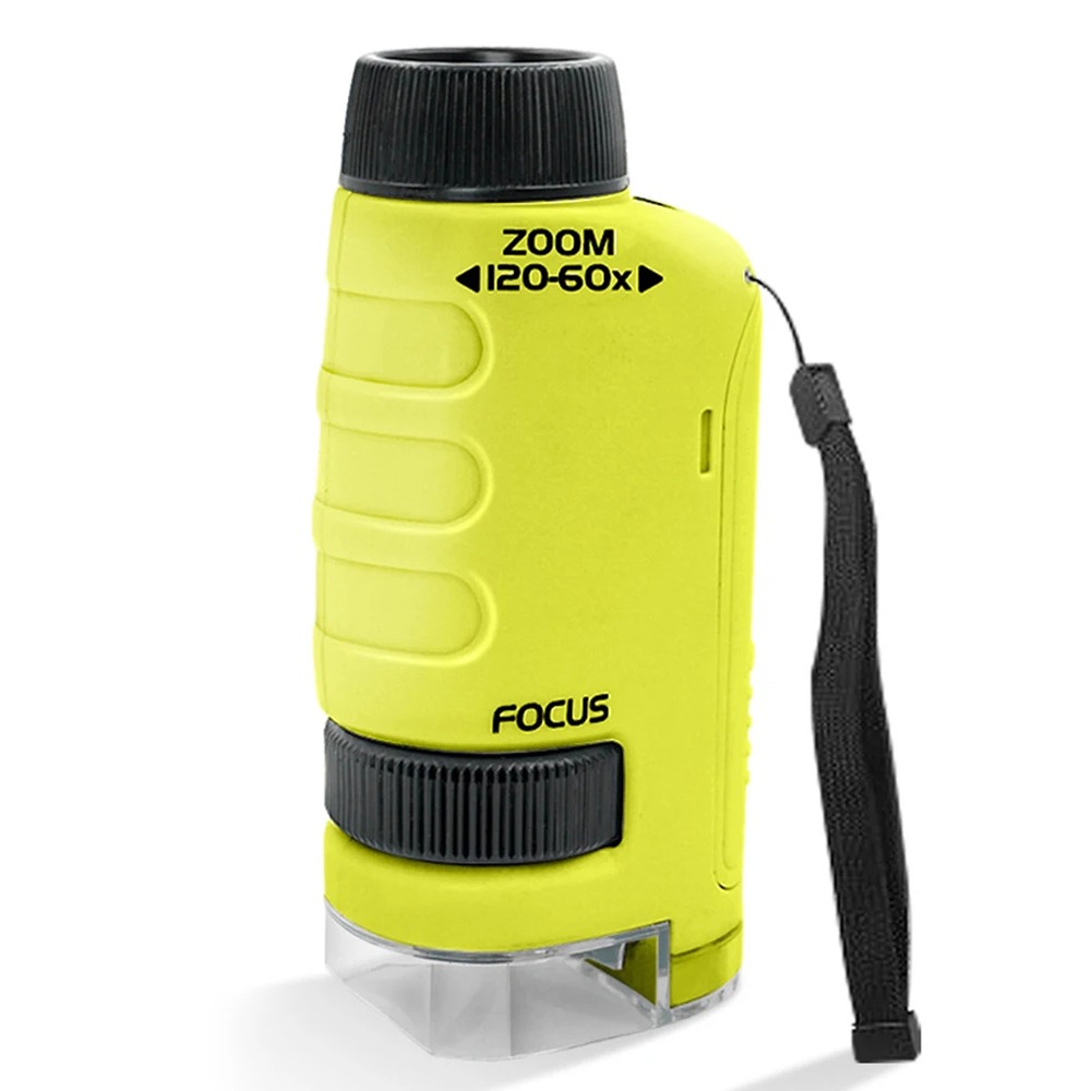 Science Max - 1Pcs 60-120X Pocket Microscope Mini Outdoor
