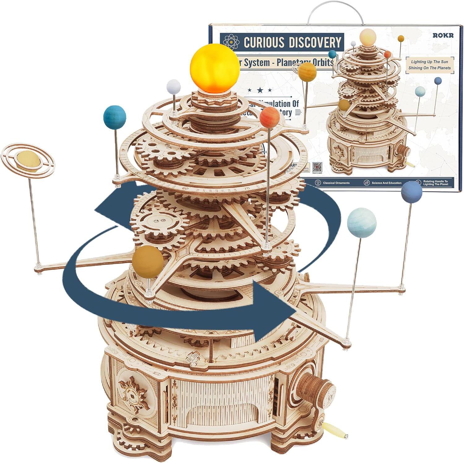 3D Wooden Puzzles for Adults-O - Solar System Orrery recensie en prijs