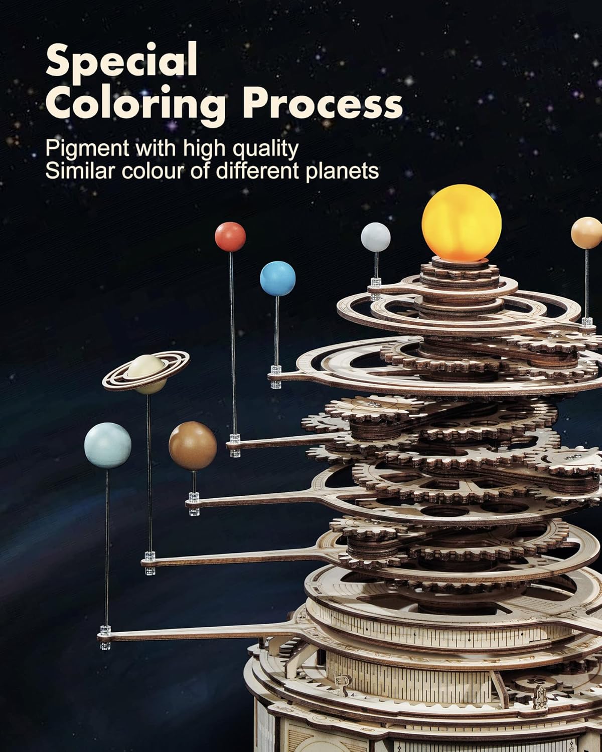 3D Wooden Puzzles for Adults-O - Solar System Orrery recensie en prijs