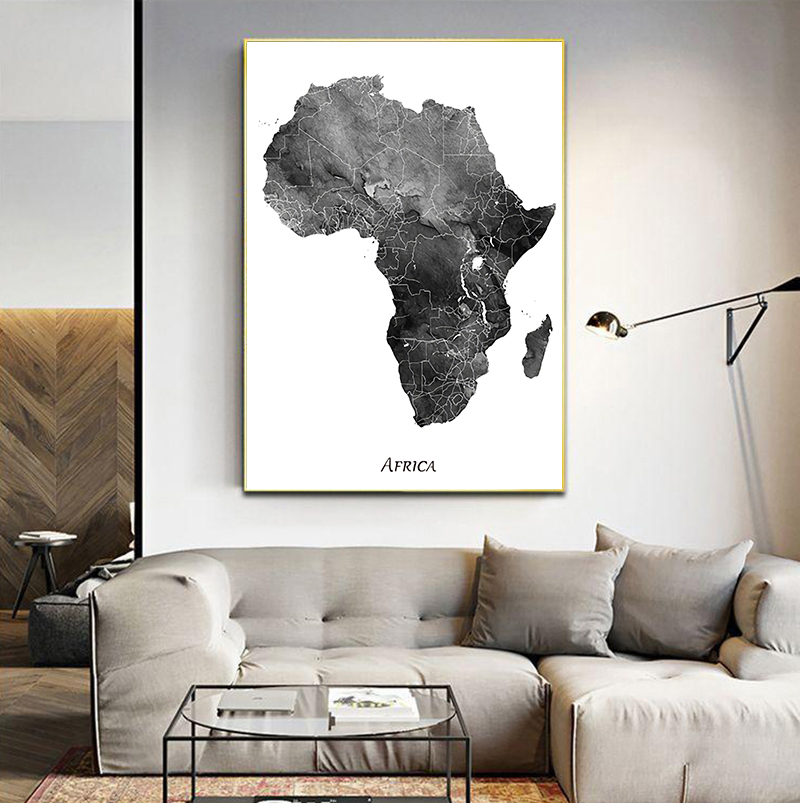 Africa map posters and prints  - Star Map Poster recensie en prijs