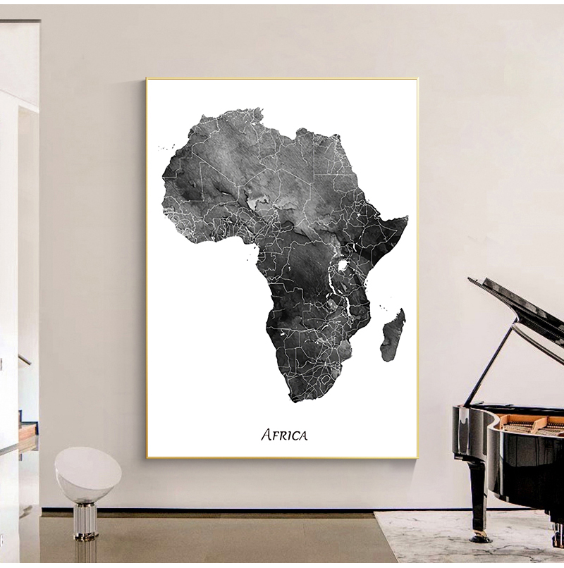 Africa map posters and prints  - Star Map Poster recensie en prijs