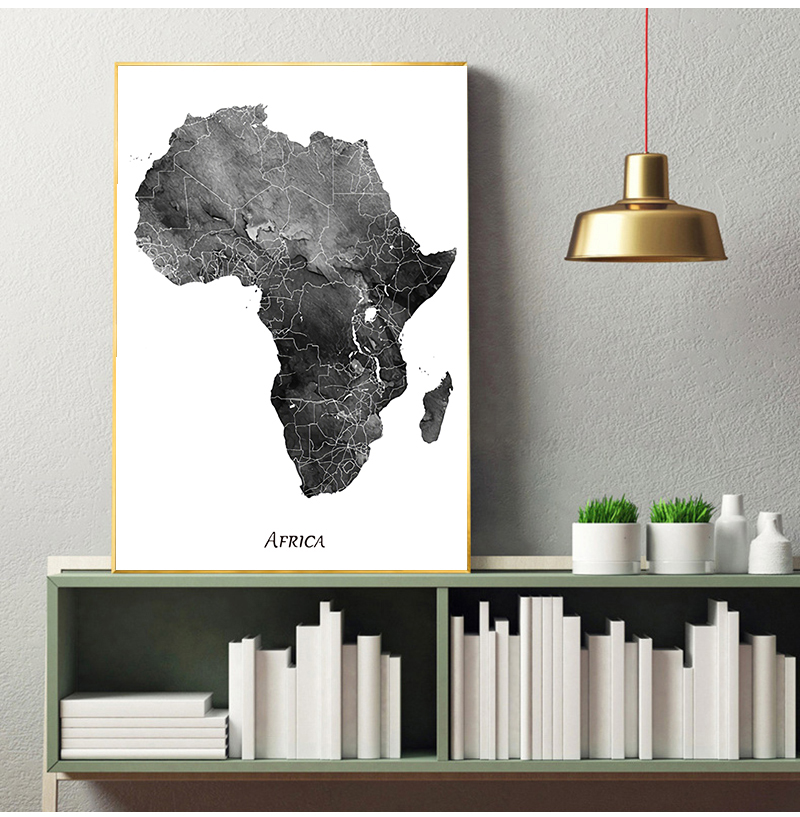 Africa map posters and prints  - Star Map Poster recensie en prijs