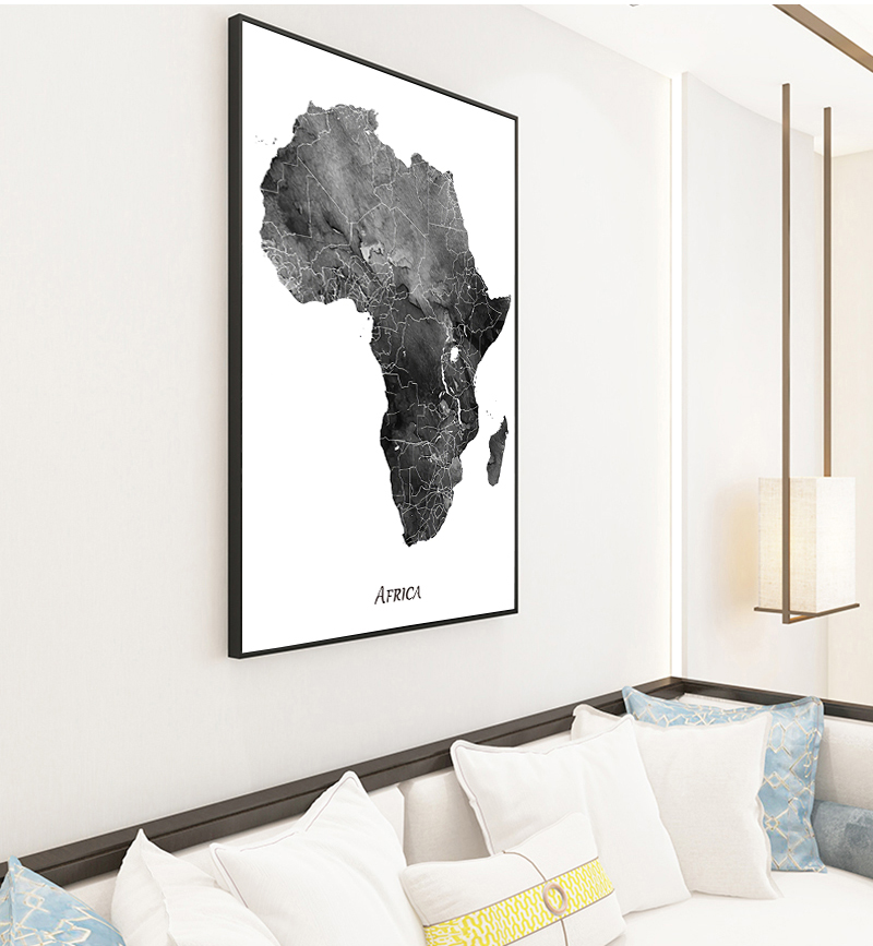 Africa map posters and prints  - Star Map Poster recensie en prijs