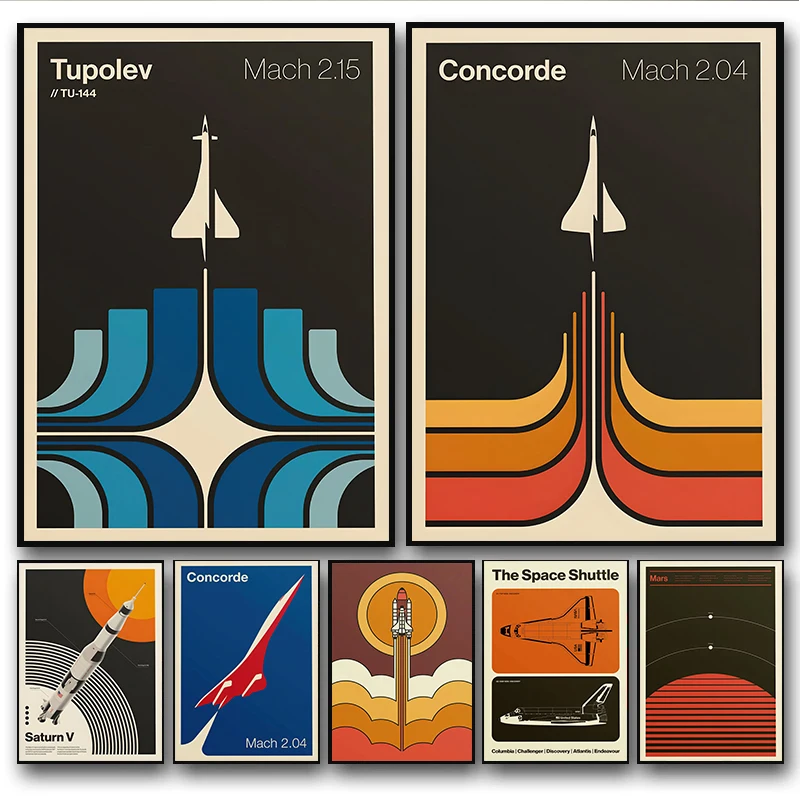 Minimalist Iconic Aviation Sup - Star Map Poster recensie en prijs