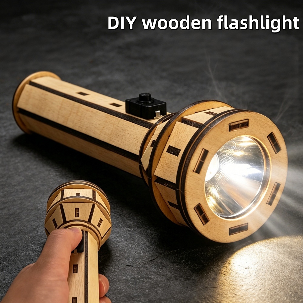 Wooden DIY Flashlight Puzzle K - Science Project Physics recensie en prijs