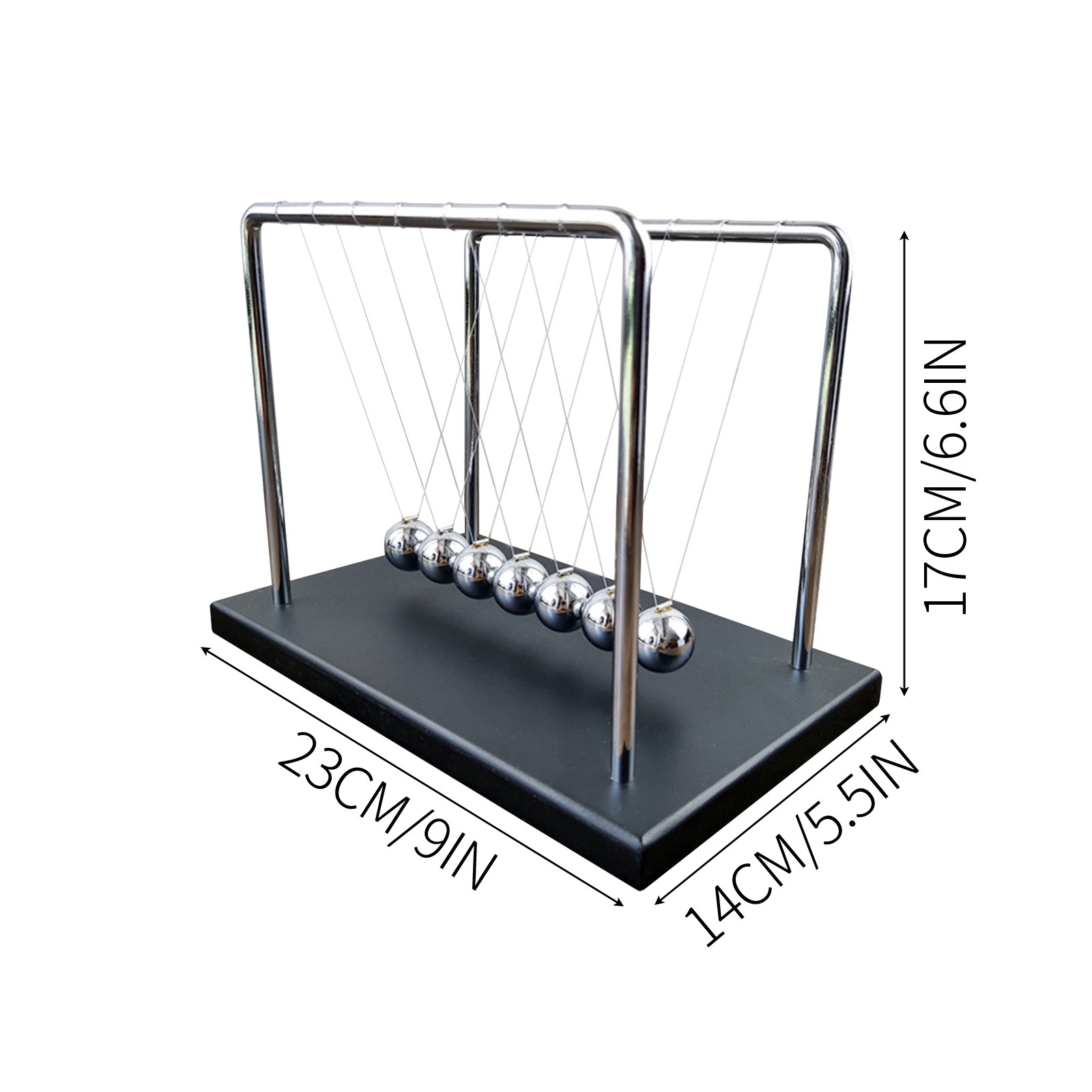 7 Balls Mechanic Curve Newton  - Newton Cradle Large recensie en prijs