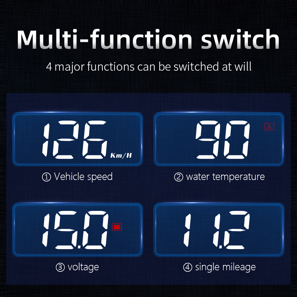 M3 HUD Obd2 Head-Up Display Di - Anemometer Wind Speed recensie en prijs