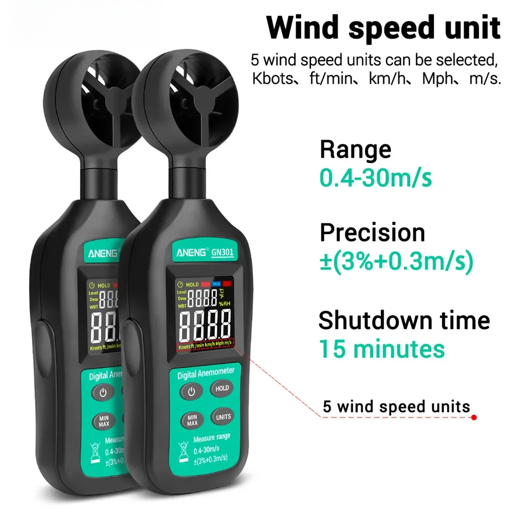 For ANENG GN301 Digital Anemom - Anemometer Wind Speed recensie en prijs