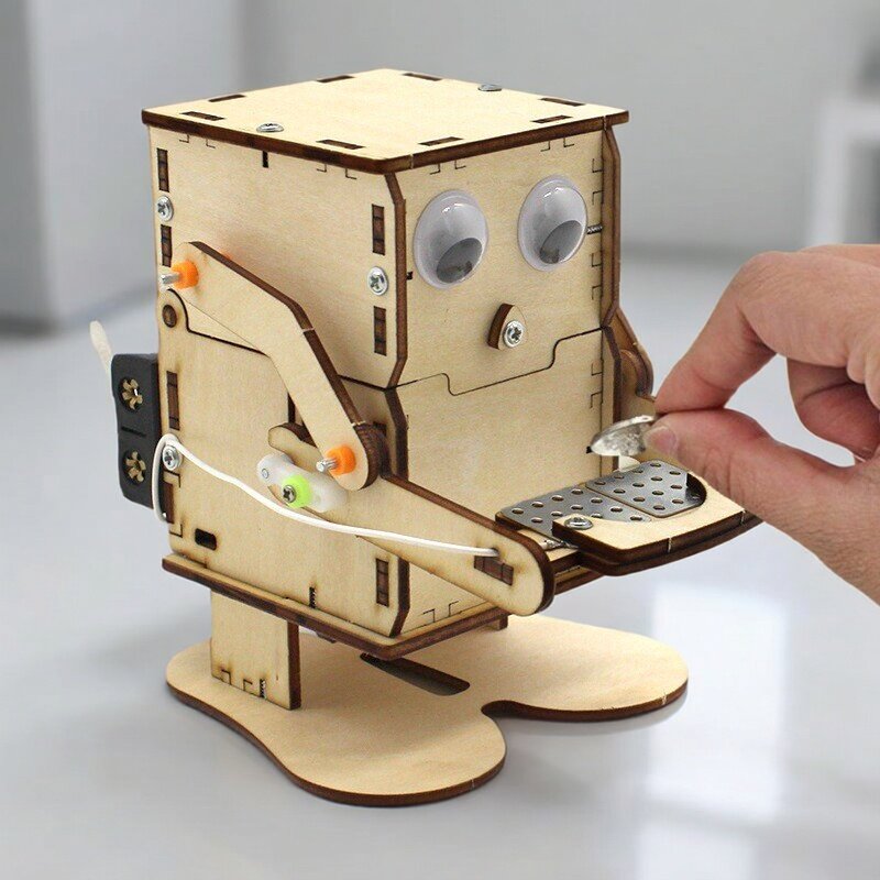 Wooden Assemble DIY Robot Eati - Science Max recensie en prijs