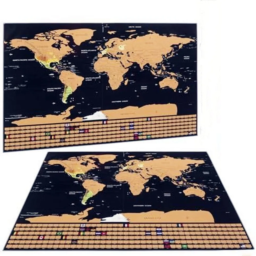 New Deluxe Travel Scratch Worl - Star Map Poster recensie en prijs