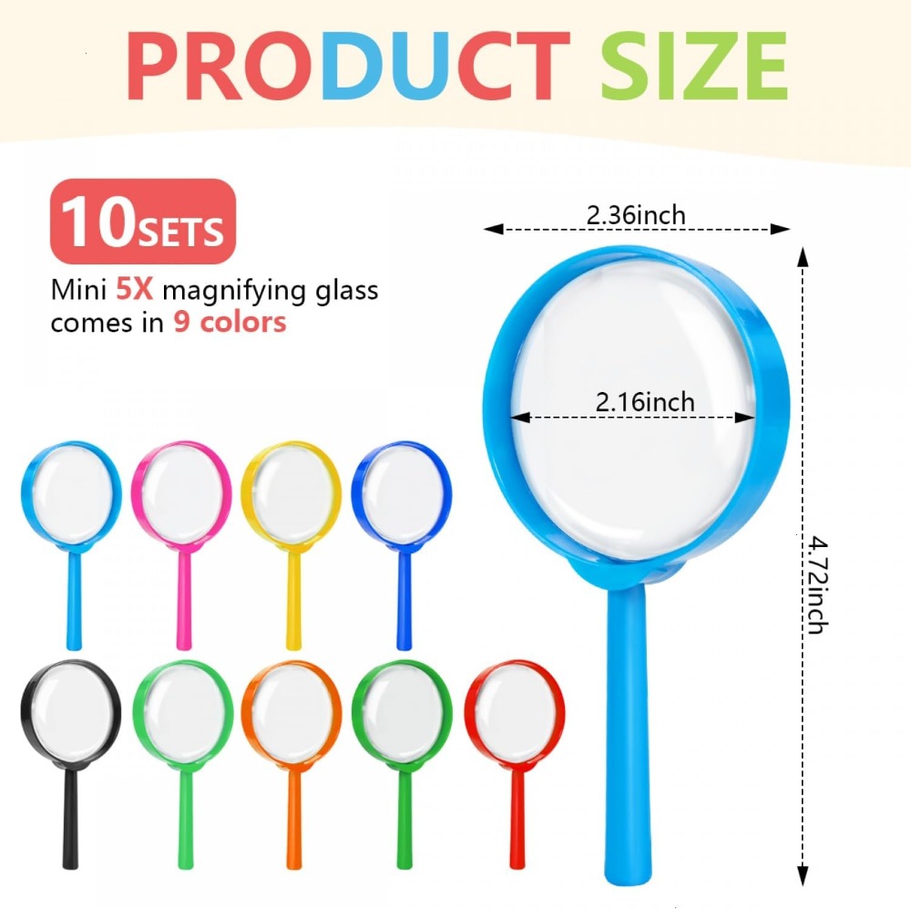10 PCS Mini Magnifying Glass f - Hobby Is Science recensie en prijs