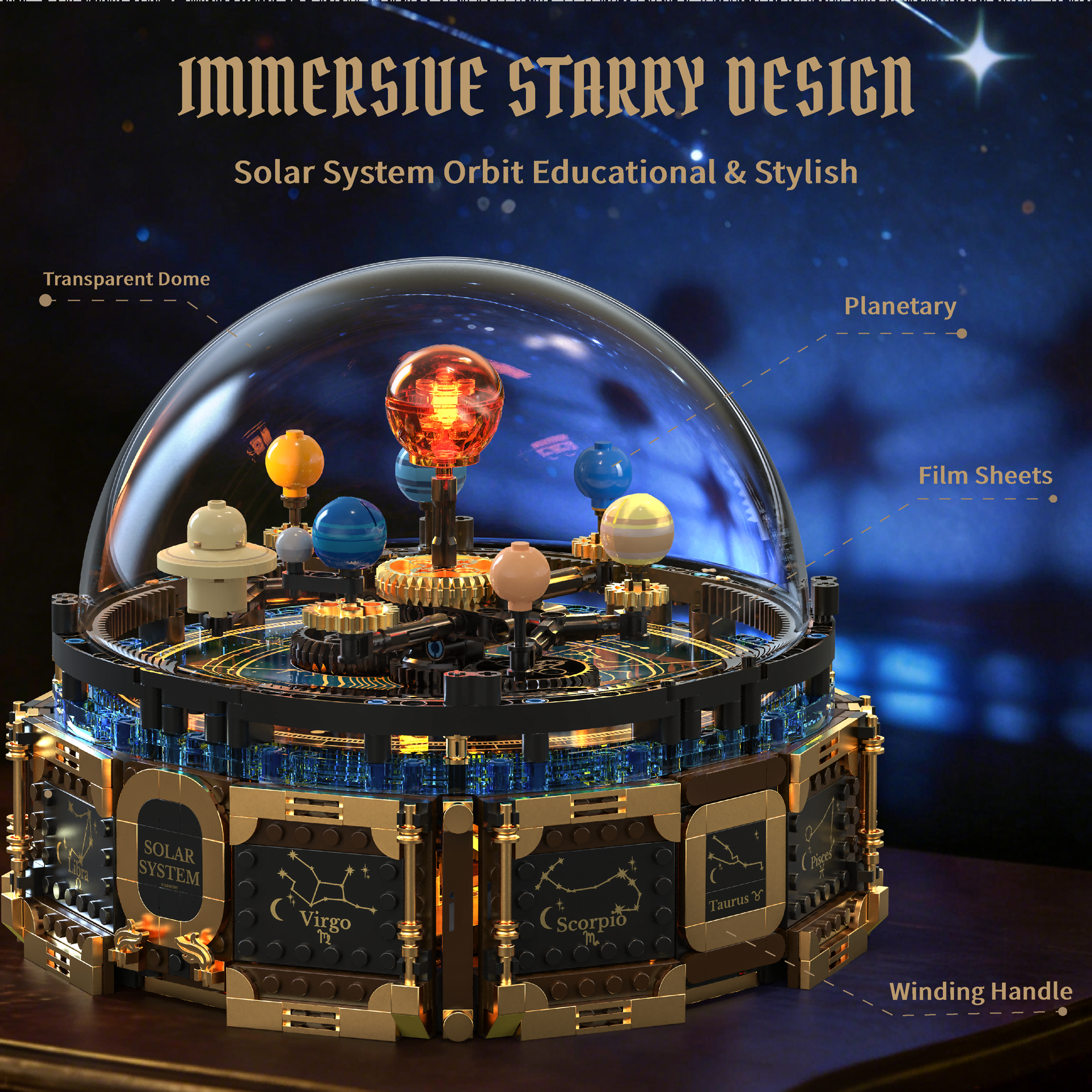 Mechanical Solar System Music  - Solar System Orrery recensie en prijs