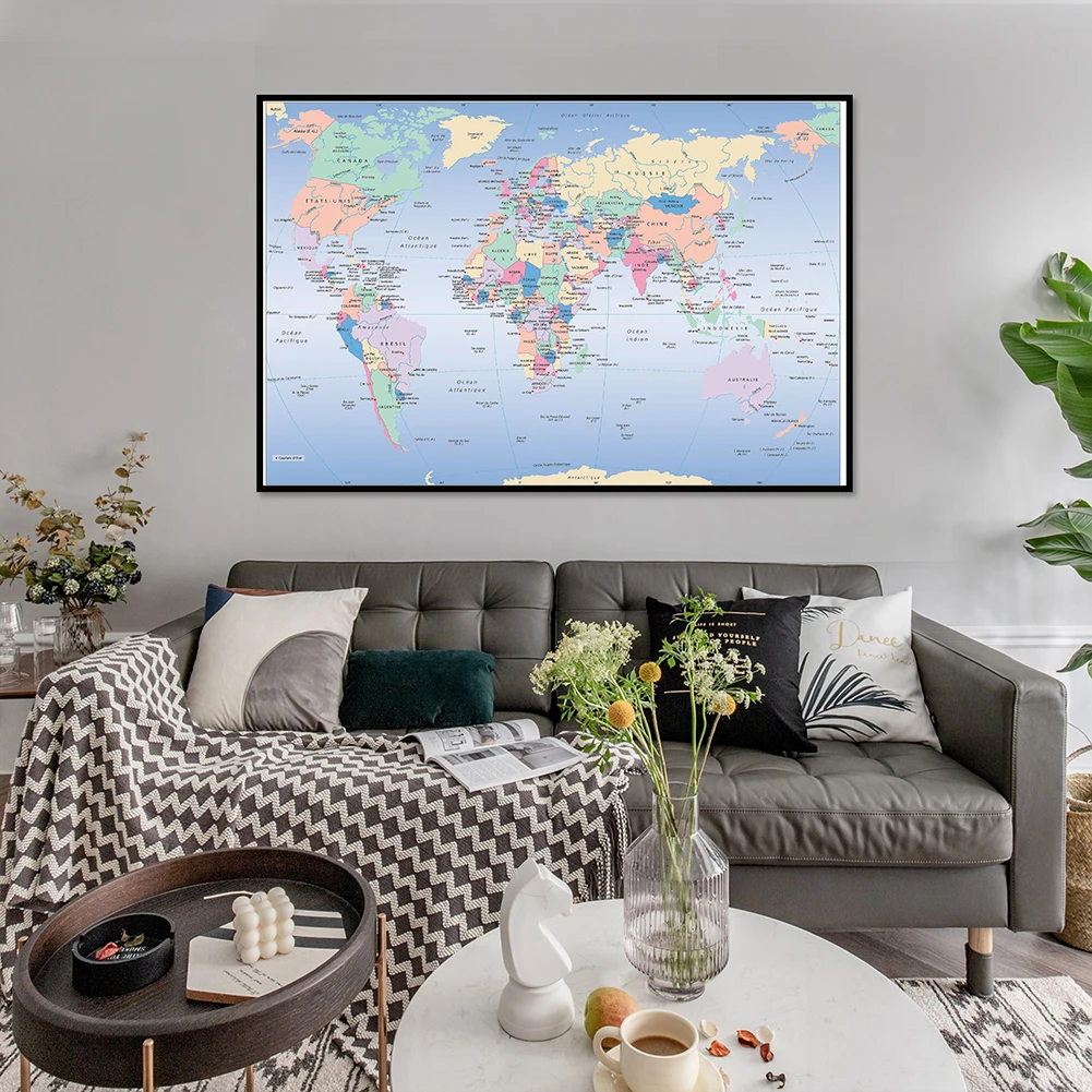 Unframed World Map French Lang - Star Map Poster recensie en prijs