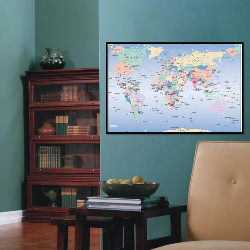 Unframed World Map French Lang - Star Map Poster recensie en prijs
