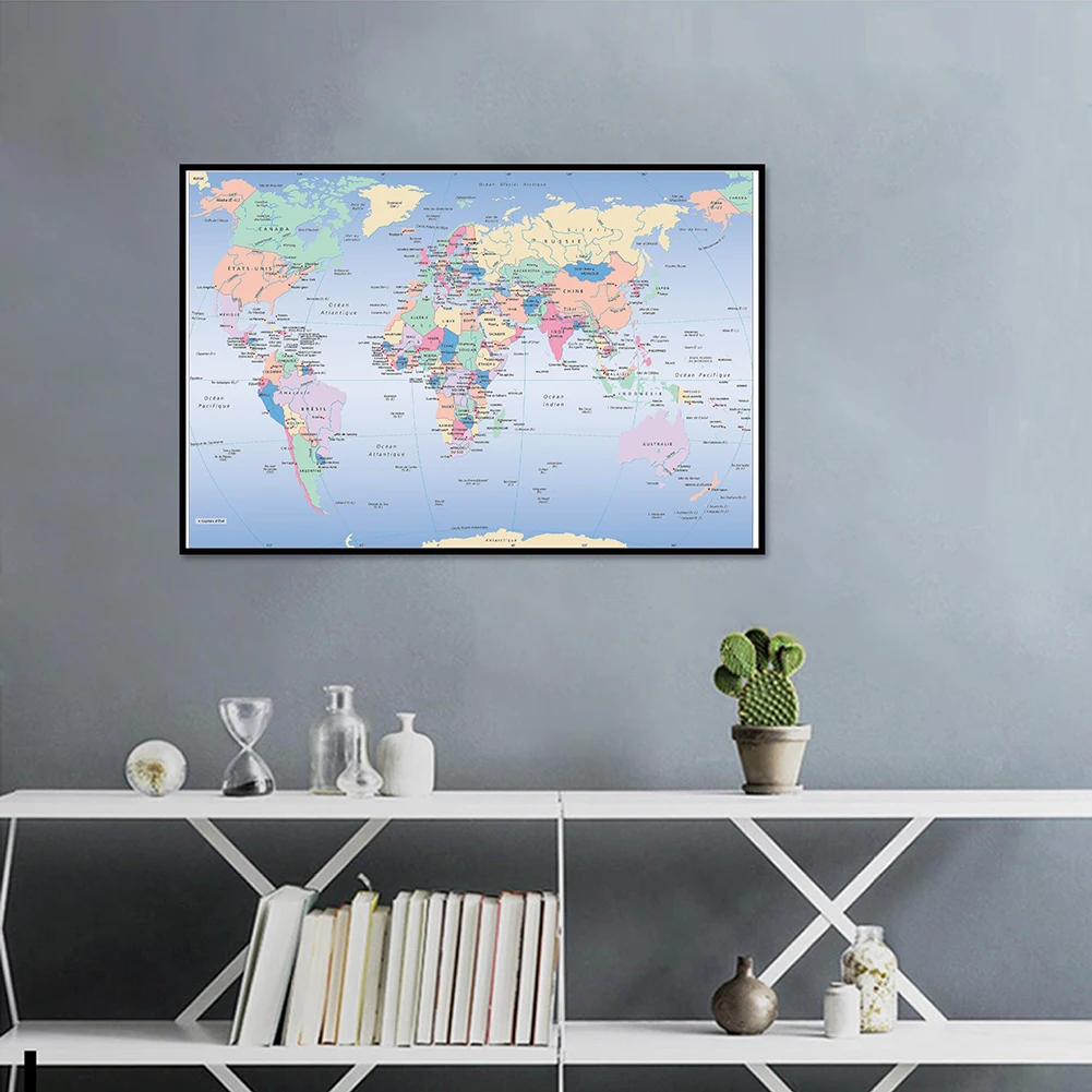 Unframed World Map French Lang - Star Map Poster recensie en prijs