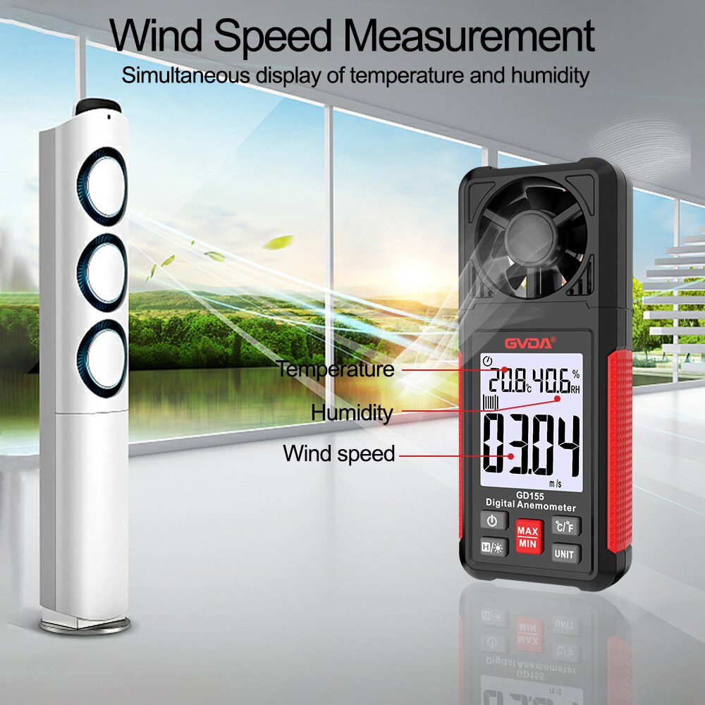 GVDA Digital Anemometer Handhe - Anemometer Wind Speed recensie en prijs