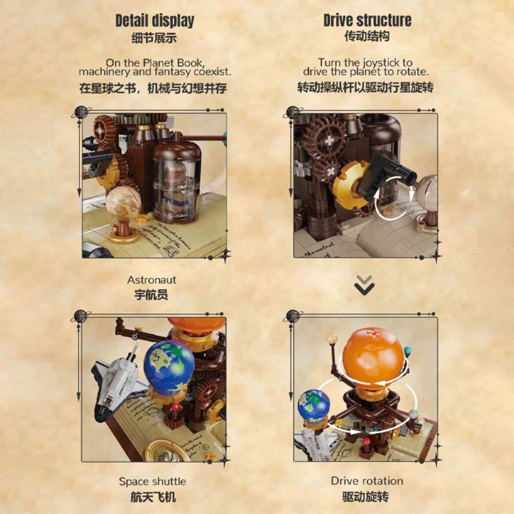 672PCS STEM Building Blocks So - Solar System Orrery recensie en prijs