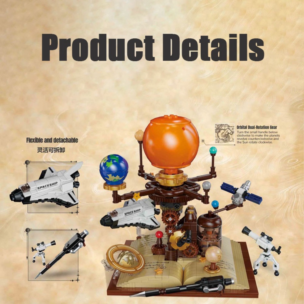 672PCS STEM Building Blocks So - Solar System Orrery recensie en prijs