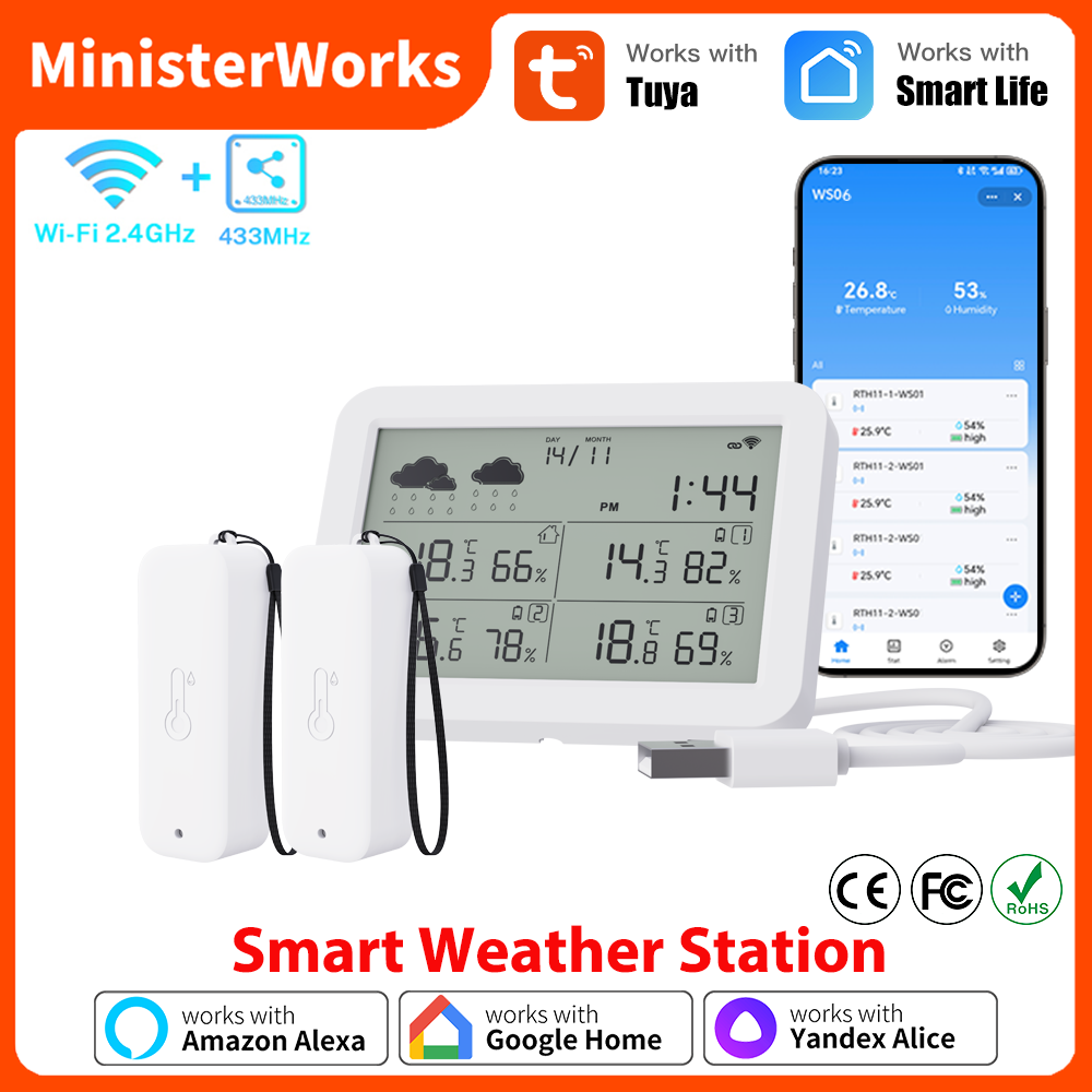 Tuya WiFi Weather Station RF43 - Weather Station Indoor recensie en prijs