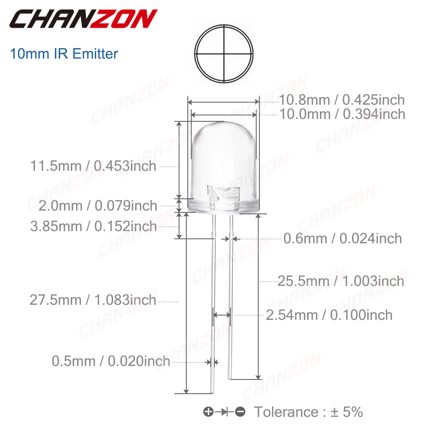 3mm 5mm 10mm IR LED Diode Tran - Hobby Is Science recensie en prijs