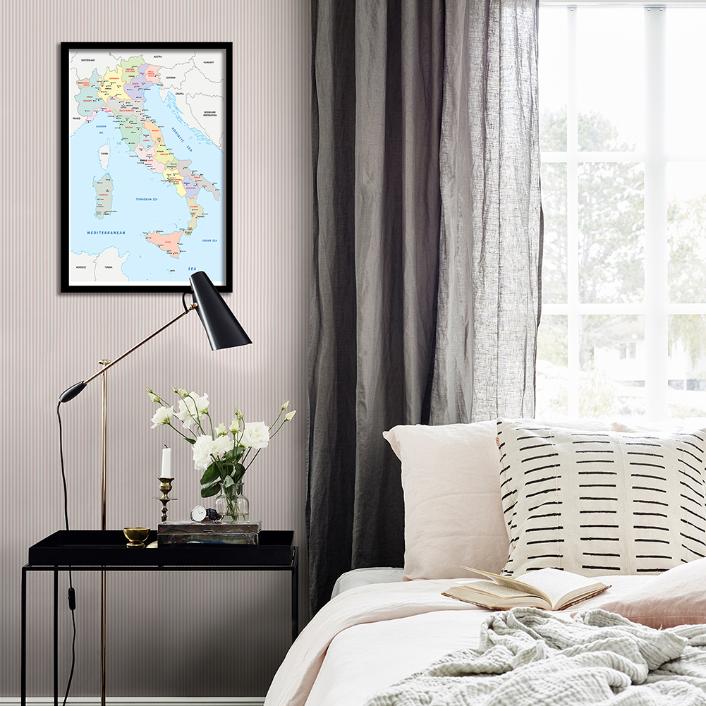 42*59cm In Italian Political M - Star Map Poster recensie en prijs