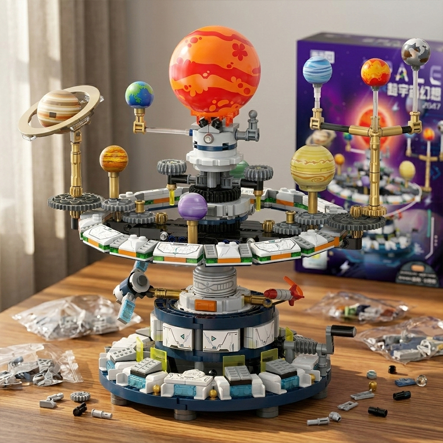Mini Building Blocks Solar Sys - Solar System Orrery recensie en prijs