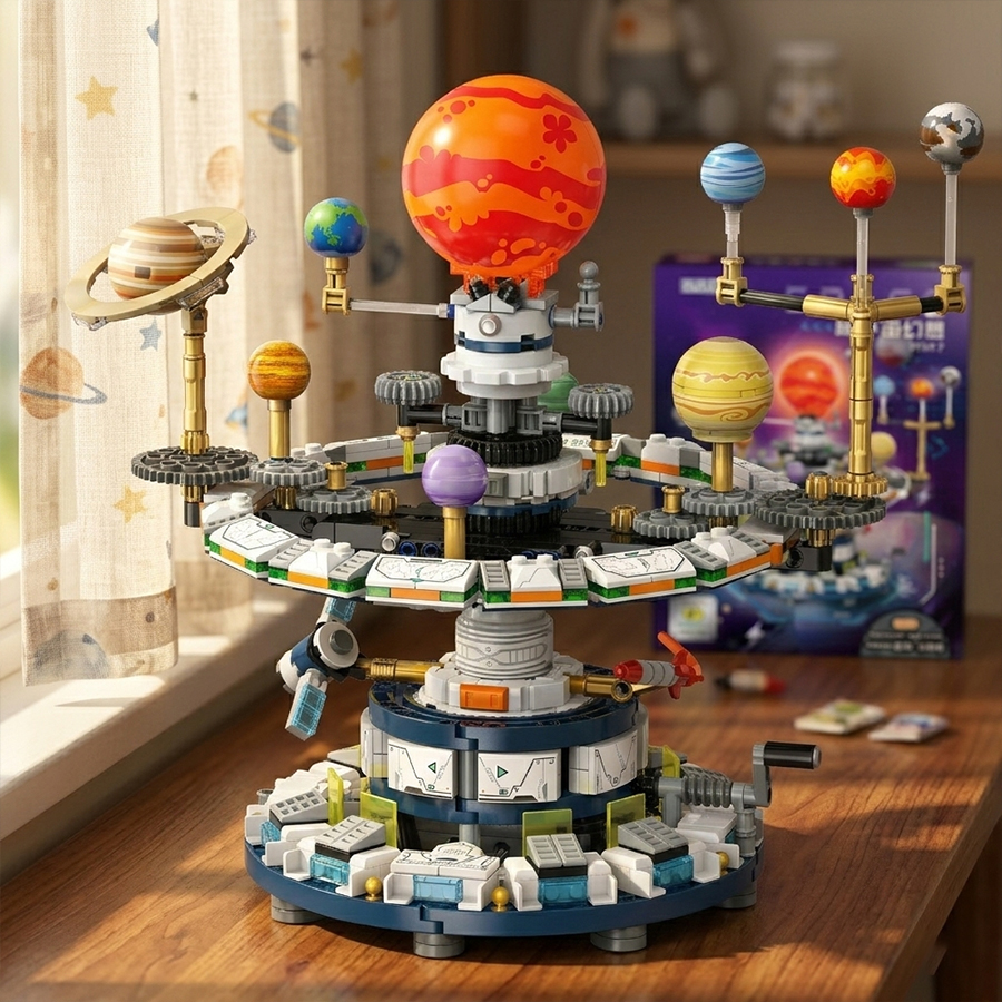Mini Building Blocks Solar Sys - Solar System Orrery recensie en prijs