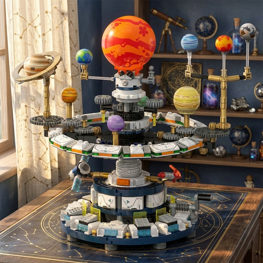 Mini Building Blocks Solar Sys - Solar System Orrery recensie en prijs
