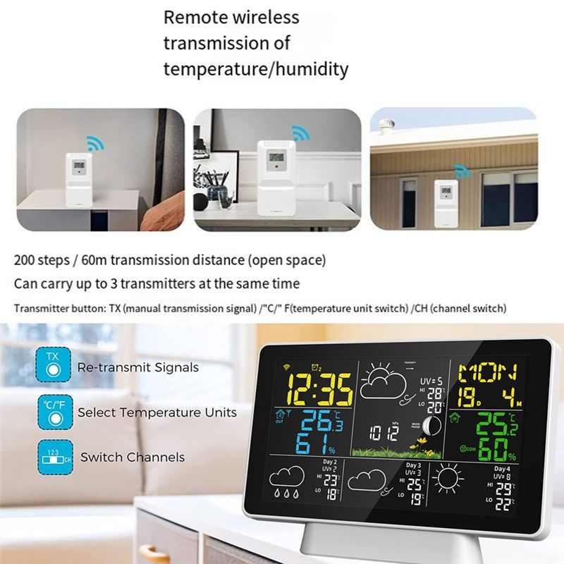 AEE8-LCD Weather Station Wirel - Weather Station Indoor recensie en prijs