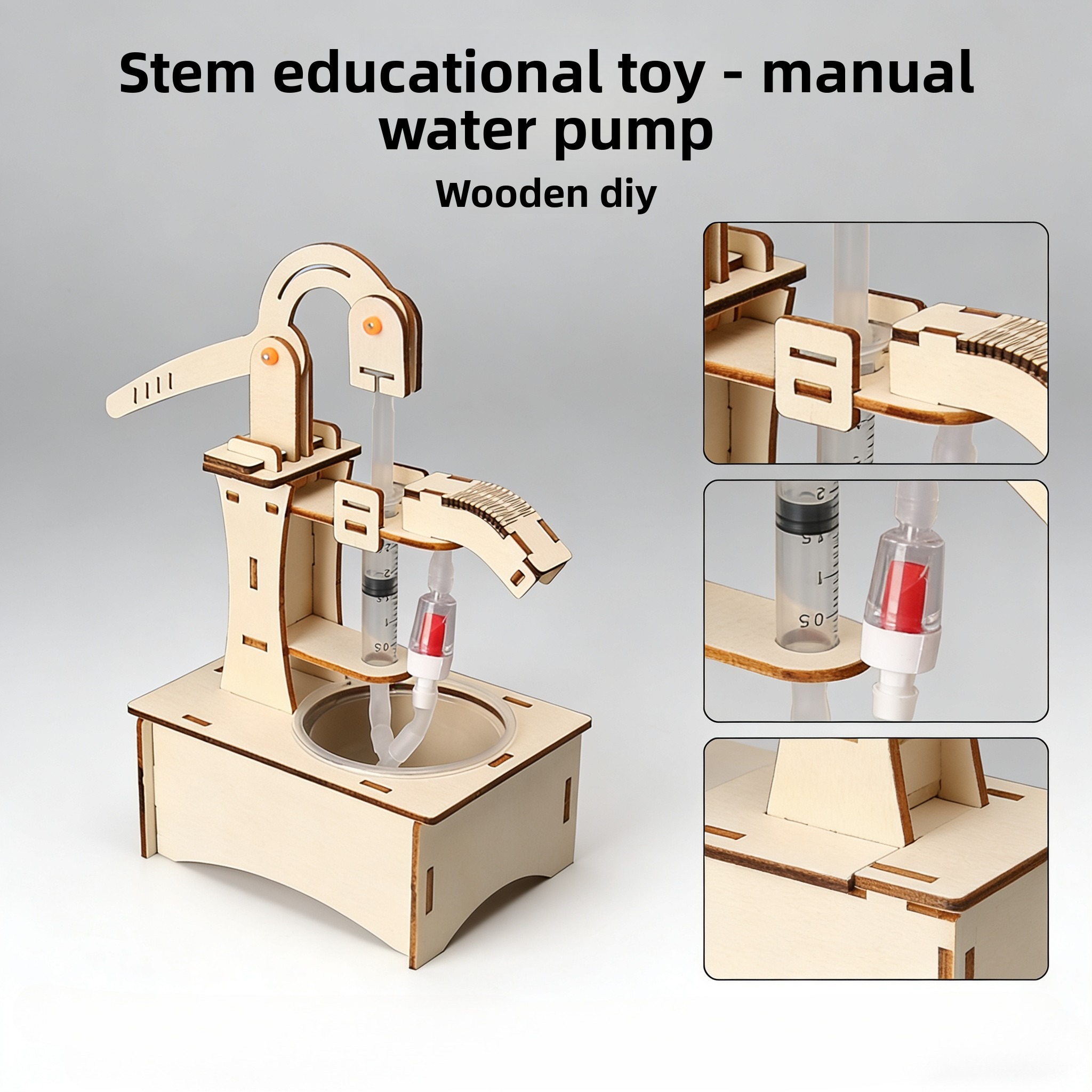 Wooden DIY Hand Pump Well Mode - Science Max recensie en prijs