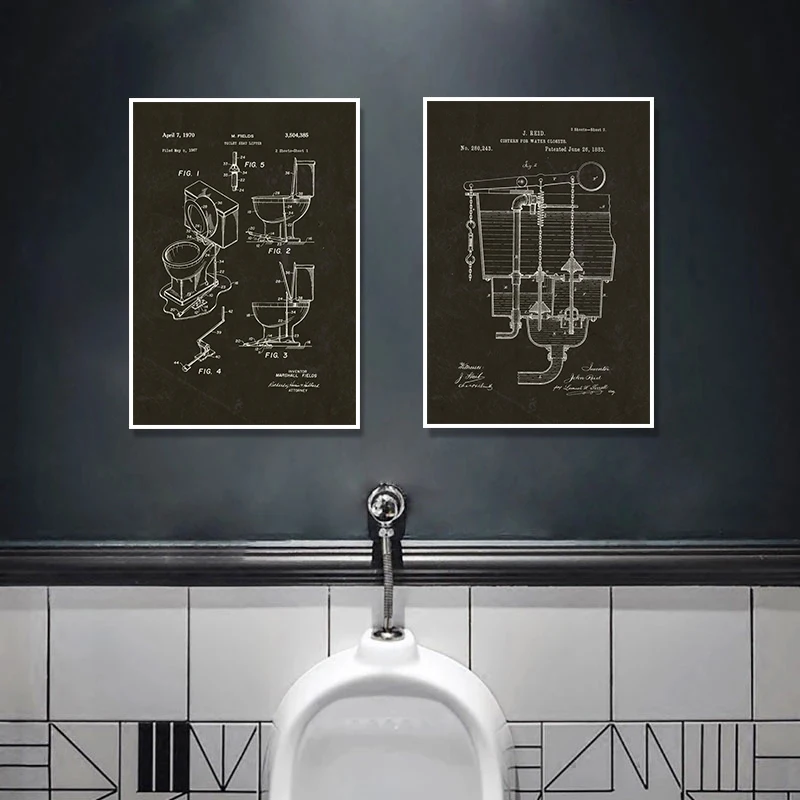 Modern Toilet Paper Blueprint  - Star Map Poster recensie en prijs